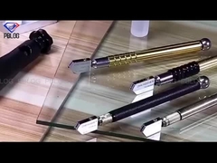 Perangkat pemotong kaca yang efisien dengan pegangan hitam logam yang sempurna untuk para profesional