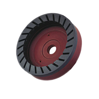D150mm Bentuk Kereta Resin Bergantian Untuk Mesin Penggilingan Bevel Kaca