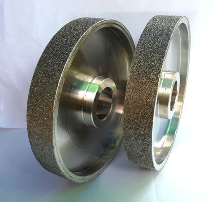 Flat M2 Steel Electroplated Grinding Wheel Berbagai Bentuk Silver