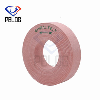 Alat pengolahan tepi kaca yang dapat disesuaikan Wol spiral Roda felt polishing disc