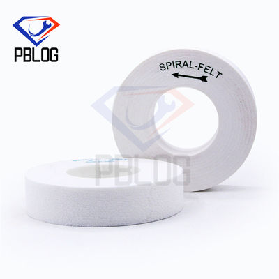 Alat pengolahan tepi kaca Spiral Felt Sanding Disc Roda polesan ukuran standar
