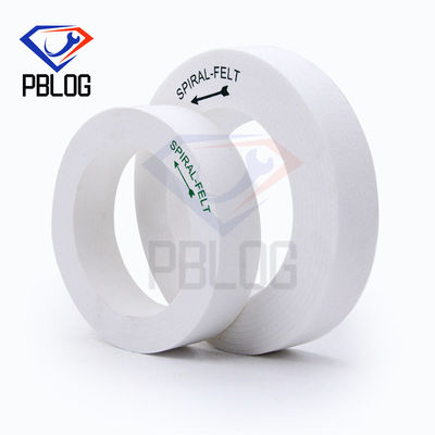 Alat pengolahan tepi kaca Spiral Felt Sanding Disc Roda polesan ukuran standar