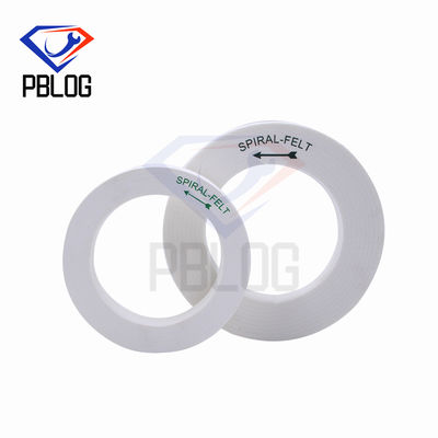 Alat pengolahan tepi kaca Spiral Felt Sanding Disc Roda polesan ukuran standar