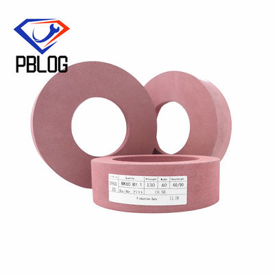 Pabrik disesuaikan Kaca tepi pengolahan polishing pad pink grinding stone Cup tipe polishing wheel