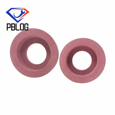 Pabrik disesuaikan Kaca tepi pengolahan polishing pad pink grinding stone Cup tipe polishing wheel