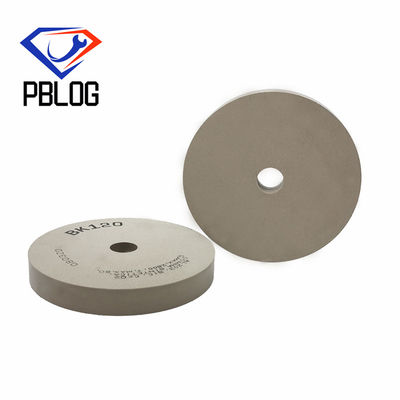 Pengolahan tepi kaca keramik abrasive Karet bahan baku polishing pad Parallel BK Polishing Wheel
