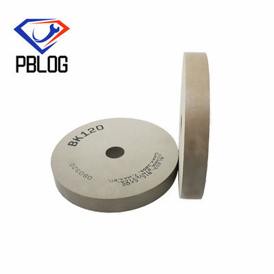 Pengolahan tepi kaca keramik abrasive Karet bahan baku polishing pad Parallel BK Polishing Wheel