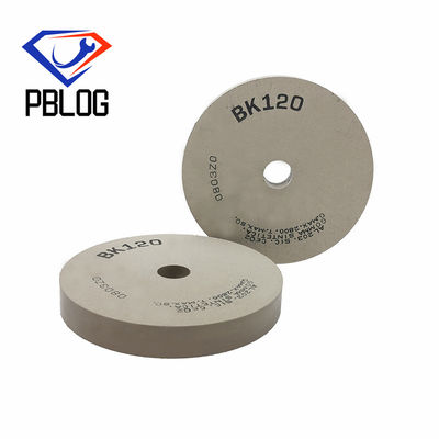 Pengolahan tepi kaca keramik abrasive Karet bahan baku polishing pad Parallel BK Polishing Wheel