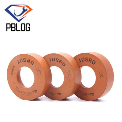 Perkakas pengolahan tepi lempeng keramik kaca Karet polishing roda dengan Grit Merah 40-80