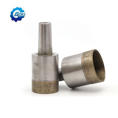 15pcs Diamond Hole Saw Drill Bit Set untuk Glass Keramik Tile Machining Alat pemotong Perak dan lubang pengeboran 3-42mm