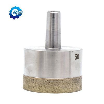 15pcs Diamond Hole Saw Drill Bit Set untuk Glass Keramik Tile Machining Alat pemotong Perak dan lubang pengeboran 3-42mm
