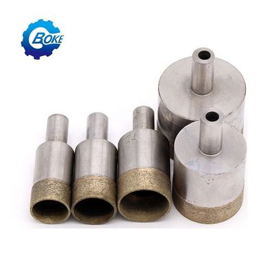 15pcs Diamond Hole Saw Drill Bit Set untuk Glass Keramik Tile Machining Alat pemotong Perak dan lubang pengeboran 3-42mm