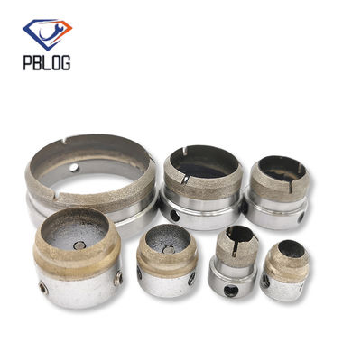PBLOG kaca pengeboran bit berongga set chamfering berlian pengeboran chamfering penutup peralatan hardware kaca
