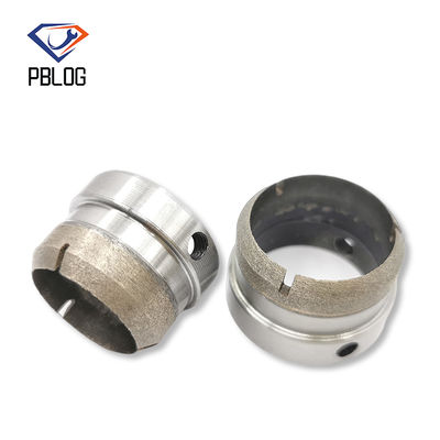 Set diamond bit chamfering untuk mengubah bentuk permukaan kontak setelah mengebor kaca atau batu