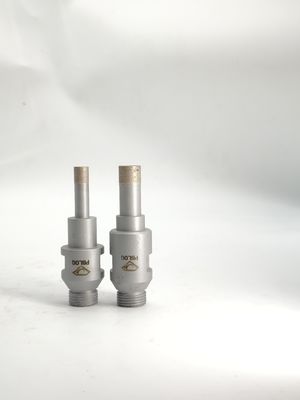 Shank Coring Glass Drill Bits Proses Sandblasting / Sintering Tekstur Buram