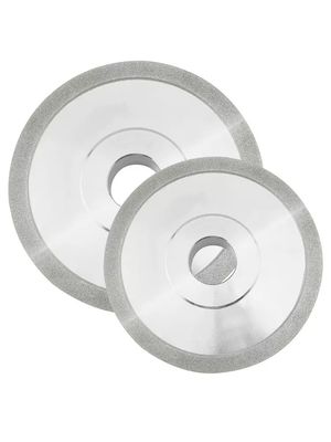 Flat M2 Steel Electroplated Grinding Wheel Berbagai Bentuk Silver