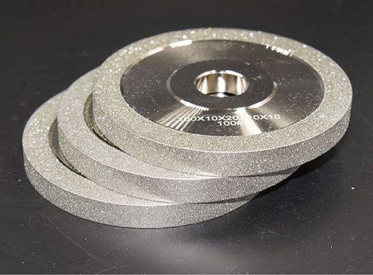 Flat M2 Steel Electroplated Grinding Wheel Berbagai Bentuk Silver