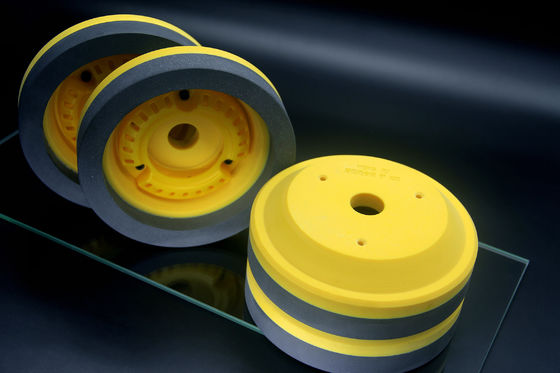 Yellow Resin Grinding Wheel Diamond Glass Edging Untuk Mesin Bevelling