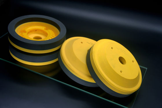Yellow Resin Grinding Wheel Diamond Glass Edging Untuk Mesin Bevelling
