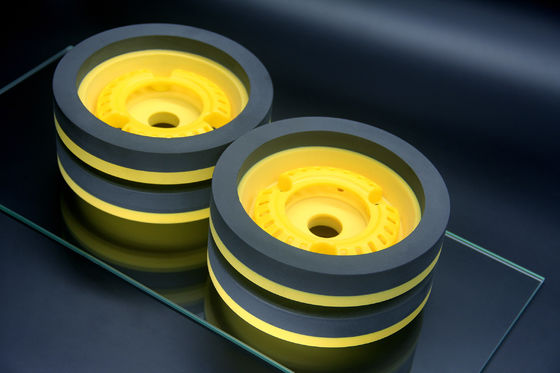 Yellow Resin Grinding Wheel Diamond Glass Edging Untuk Mesin Bevelling