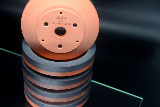 Orange Resin Diamond Grinding Wheel Mangkuk Kaca Kecepatan 2800RPM