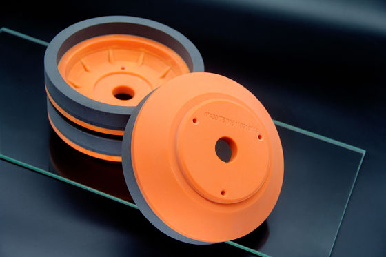 Orange Resin Diamond Grinding Wheel Mangkuk Kaca Kecepatan 2800RPM