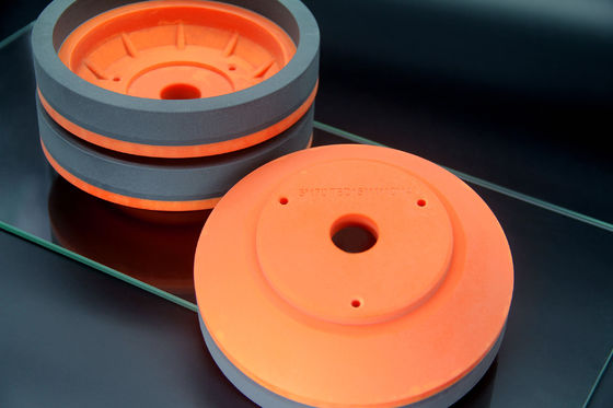 Orange Resin Diamond Grinding Wheel Mangkuk Kaca Kecepatan 2800RPM