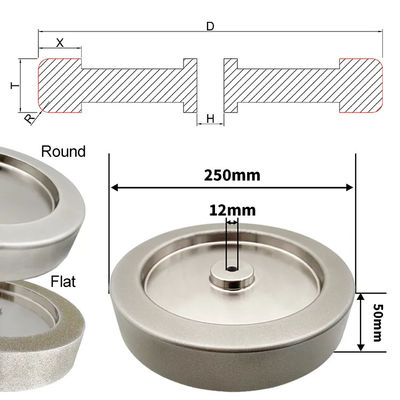 T7 T8 CBN Grinding Wheel Bench Grinder Pengasah Pisau 250mm