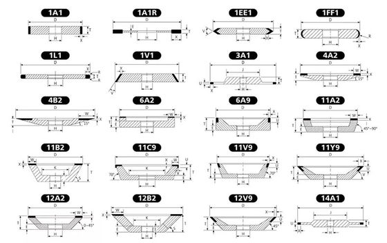 OEM CBN Grinding Wheel Resin Bond Cast Iron Grinding Wheel Hardness