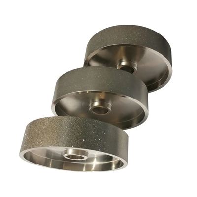 Electroplating Wood Grinding Wheel Metal Grit Silver Disesuaikan