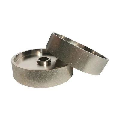 Electroplating Wood Grinding Wheel Metal Grit Silver Disesuaikan