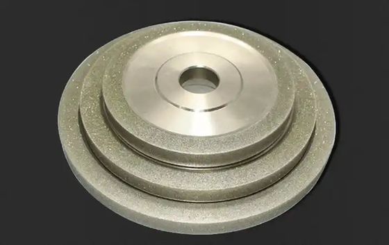 Flat M2 Steel Electroplated Grinding Wheel Berbagai Bentuk Silver