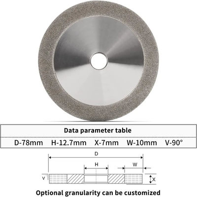 Centerless CBN Grinding Wheel Diamond Permukaan Keras