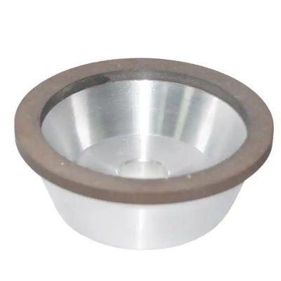 Tipe Mangkuk Diamond Grinding Wheel Tepi Kaca Silver