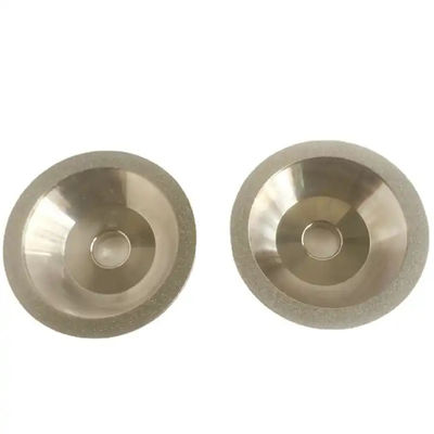 Tipe Mangkuk Diamond Grinding Wheel Tepi Kaca Silver