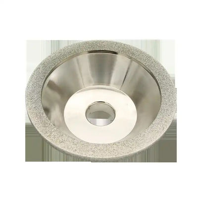 Tipe Mangkuk Diamond Grinding Wheel Tepi Kaca Silver