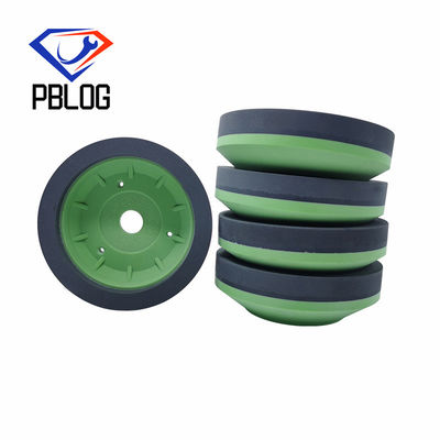 Boke 150mm Bowl Shape Continuous Resin Polishing Wheel dengan Water Proof Jacket untuk Mesin Beveling