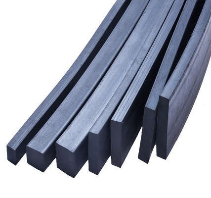 Dukungan kaca menggunakan blok karet 50 * 15mm dengan perekat diri