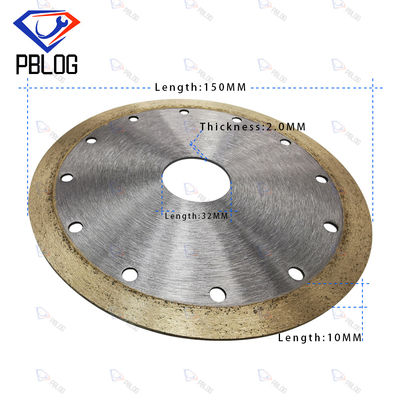 Blade Diamond Saw 150mm Bulat Untuk Kaca / Keramik Dan Batu