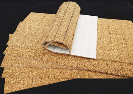 Square Self Stick Cork Pads Self Adhesive awet dengan finish halus