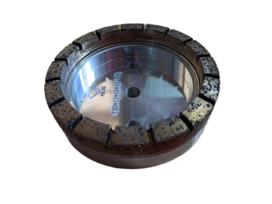 8*8mm Ukuran Lapisan Kerja Diamond Polishing Wheel Untuk Penggilingan Kaca