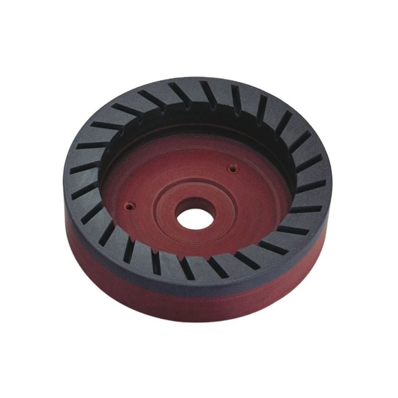 D150mm Bentuk Kereta Resin Bergantian Untuk Mesin Penggilingan Bevel Kaca