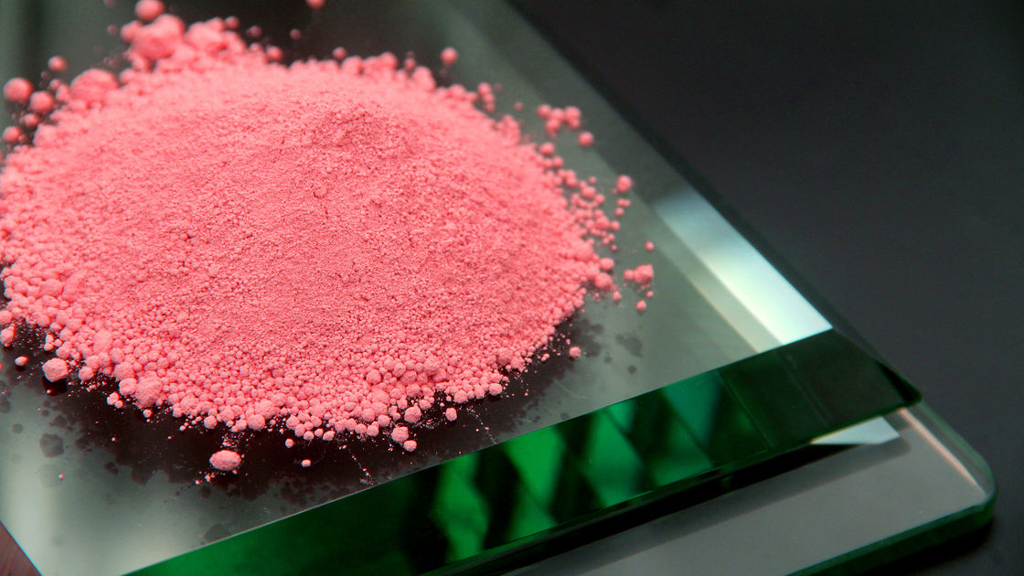 Serbuk polishing kaca untuk mesin pengolahan kaca menggunakan warna merah