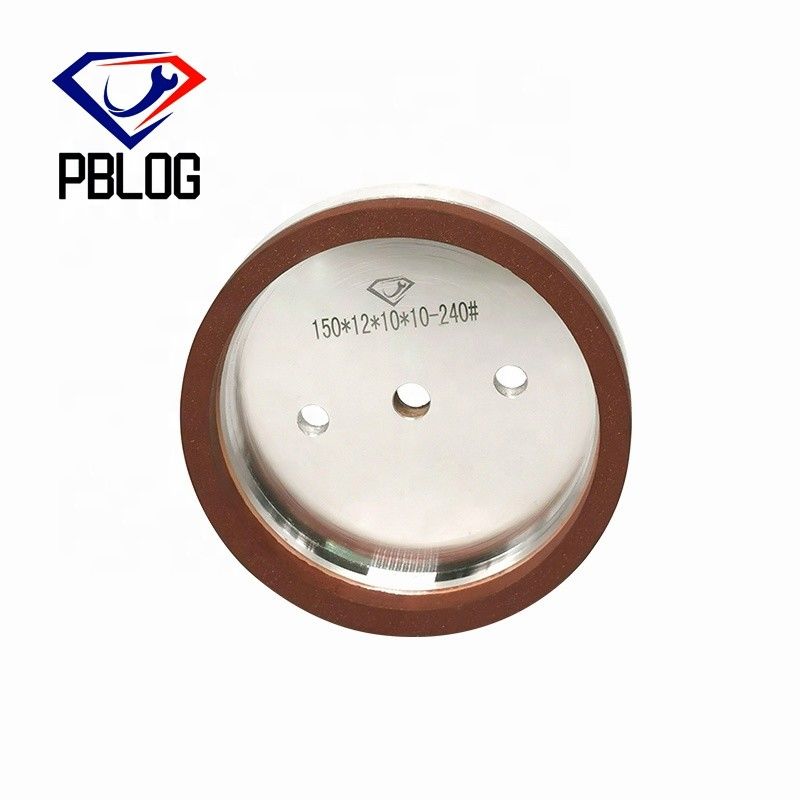 PBLOG Kekerasan Sedang Tipe Cup Aluminium Chassis Emery Resin Wheel