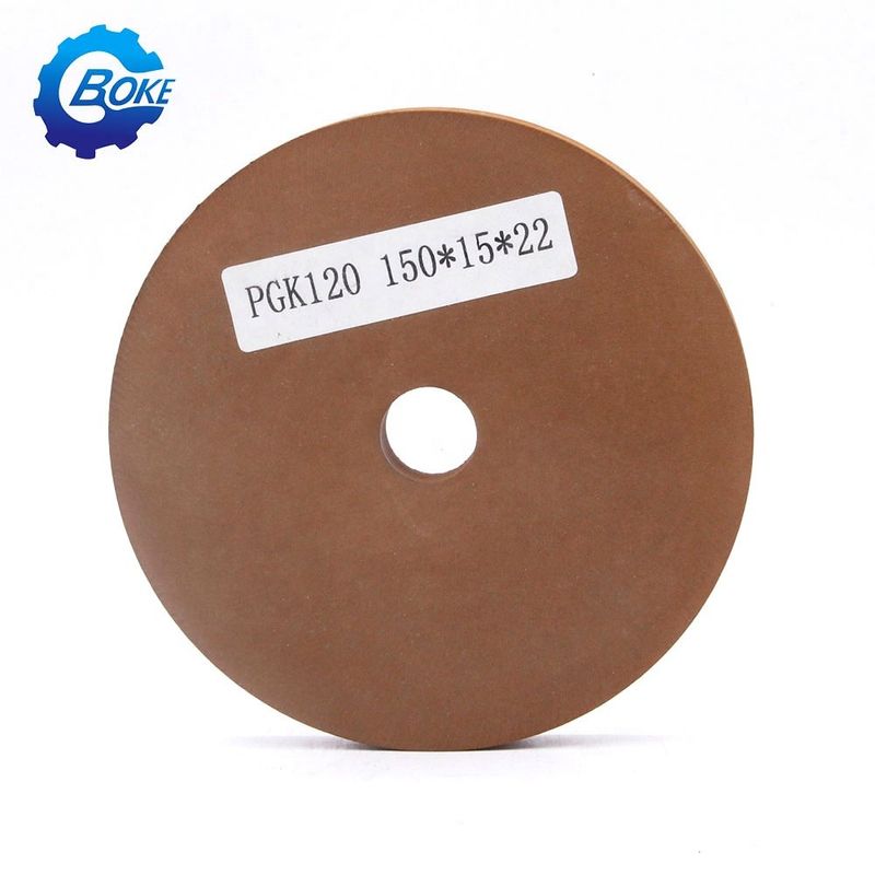 Bentuk datar tepi karet profil kasar BK Polishing Wheels untuk Mesin Beveling Kaca