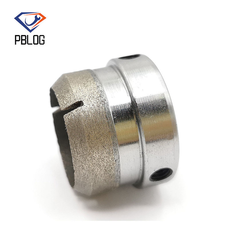 Set diamond bit chamfering untuk mengubah bentuk permukaan kontak setelah mengebor kaca atau batu