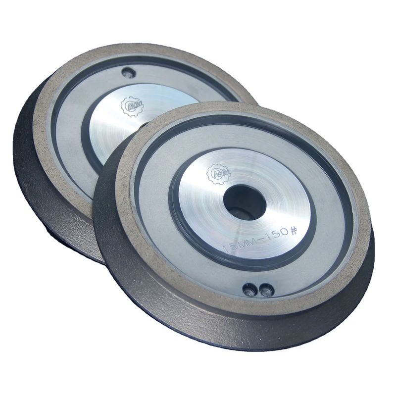 Ketahanan Pblog 240# Gray Diamond Grinding Wheel Round Edge 12/22/30mm Arbor Hole